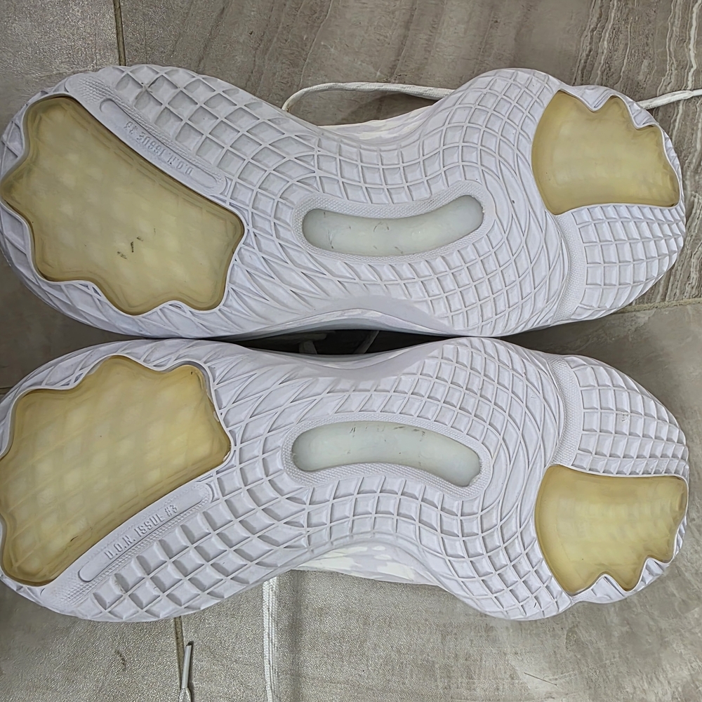 Adidas White and Black Sneakers with Chunky Silhouette - Picture 10 of 12